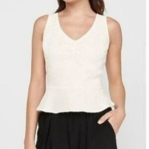 Express textured peplum top new with tags never been worn